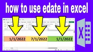 how to use edate in excel