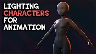 Blender 3D Animation Tutorial - Character Lighting + Animation (Part 11)