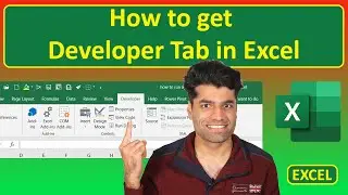 How to get Developer Tab in Excel