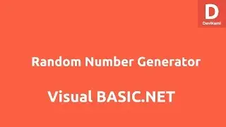 Random Number Generator in VB.Net