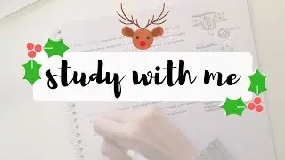 Study with me on the week before Christmas ❤️ Math, chemistry and biology | studytee