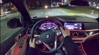 2020 BMW X5 xDrive40i - POV Night Drive (Binaural Audio)