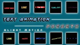 Top 15🔥Alight Motion Text Animation Presets |AlightMotion Preset Download Free 15 text presets| (9)
