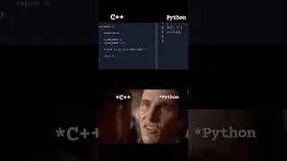 Python 🆚 C++  #coding #programming #shorts