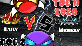 ToE 2 VS ToE II 2020 And Daily levels VS Wikly levels