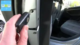 How To Do Emergency Door Locking on a VW Golf MK5 - Locking the DOORS MANUALLY