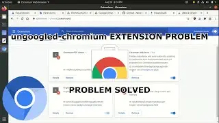ungoogled chromium EXTENSION PROBLEM