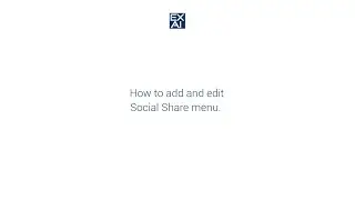 How to add and edit vertical Social share menu.