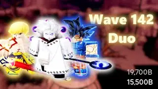 Wave 142 Full AutoSkip in Infinite Mode | Duo Gameplay | All Star Tower Defense Roblox