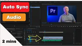 How to sync audio with video in 2 Clicks  [Premiere Pro ]