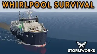 Can a CRUISE SHIP Survive a WHIRLPOOL!! - Stormworks Natural Disasters Major Update