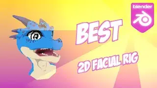 How I Made The Best 2d Facial Rig [Blender 3.4 & +4.0]