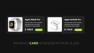 How to Create Cards Design Using HTML and CSS | Pricing Card UI Design