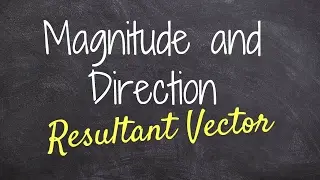 Finding the magnitude and direction of a vector from a word problem
