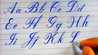 How to Learn Calligraphy : Modern Calligraphy Alphabets AtoZ