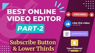 Best Free Online Video Editor Part 2 | Youtube Lower Third Green Screen