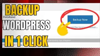 How to Backup Your WordPress Website for Free | WordPress Backup