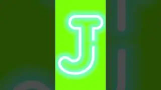 Green Screen Neon Alphabet #shorts #shortsfeed #greenscreen #greenscreeneffects #neon