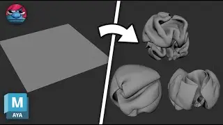 HOW TO MAKE A CRUMPLED PAPER IN MAYA - 3D Modeling