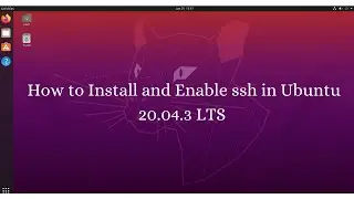 Enable ssh on Ubuntu 20.04