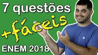 🚨 ENEM 2018 🔴 7 Questões de Matemática MAIS FÁCEIS do ENEM 2018 👉 Matemática Rio