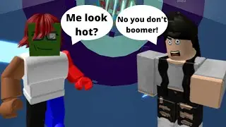 GETTING ROASTED BY RANDOM GIRL IN ROBLOX TOWER OF HELL..