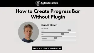 How to Create Progress Bar in Gutenberg | WordPress Tips and Tricks