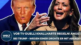 USA: Hochspannung vor TV-Duell! Sieben knallharte Regeln! Wegen einer drohte Donald Trump mit Absage