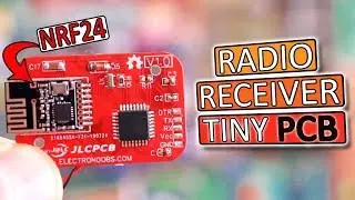 Small Radio Receiver Board | NRF24 + Arduino