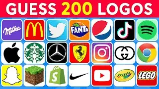 Guess the Logo in 3 Seconds | 200 Famous Logos 🥇 Logo Quiz 2024