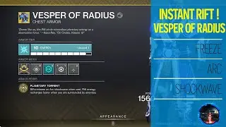 Why wait for rift cooldown? Vesper of radius Warlock instant rift! Stasis Warlock Destiny 2 build