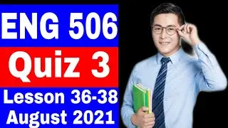 ENG 506 Quiz 3 Solution / Correct Solution 💯 / Fall spring August 2021 / World Englishes / Vu Quiz 3