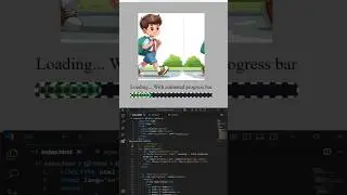 HTML CSS ANIMATION progress bar and preloader for website by using 