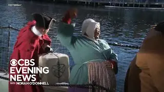 Reenactments held to mark 250th anniversary of the Boston Tea Party