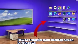 arrange icons on desktop || organize desktop icons windows 11 || how to organize apps on desktop
