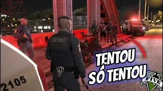 ACERTOU A MURETA NA FUGA DAS VIATURAS ''BRACINHO'' - GTA RP