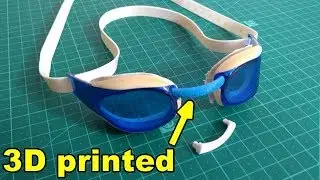 3D printed bridge for Speedo Fastskin Elite Goggles