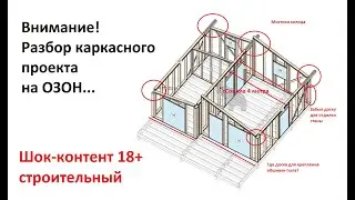 Разбор ошибок каркасного одноэтажного проекта каркасного дома на озон