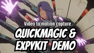 Quick Motion capture in Blender using Quickmagic and expykit