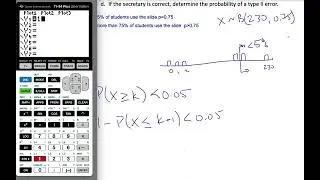 IB MAI HL - 4.12.2 Binomial Hypothesis test type 1 and 2 Error