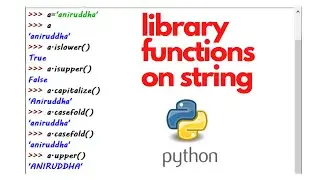 string functions in python | library functions in python | capitalize first word of a string python