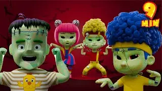 Monster Puzzle! Cha-Cha, Chicky, Lya-Lya & Boom-Boom Dance + MORE D Billions Kids Songs