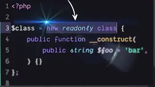 Anonymous readonly classes in PHP 8.3