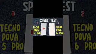 😱TECNO POVA 6 PRO VS TECNO POVA 5 PRO  SPEED TEST💀