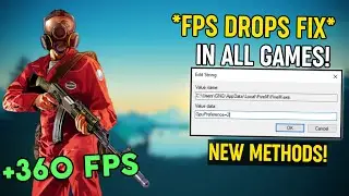 Higher FPS & Reduce Input Delay In Games - New Method to Fix Shuttering in ALL GAMES! 2024 FPS Guide