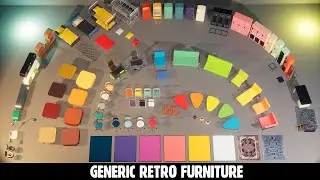 Generic Retro Furniture (Unreal Engine Props)