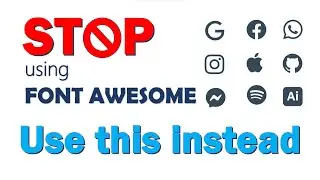 Stop using Font Awesome in your web projects. Use a better alternative.