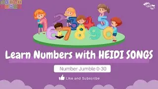 Learn Numbers with HeidiSongs Number Jumble 0-30!