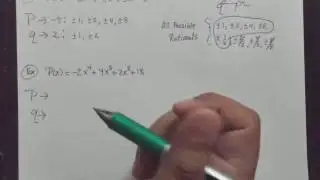 Give all possible rational zeros for the following polynomial