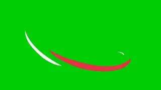 Animated Speed Lines twining  in Green Screen Background 4K